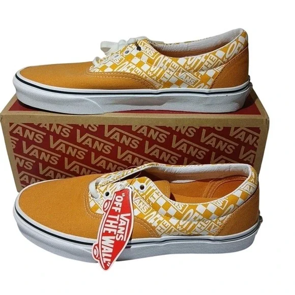 VANS Era Off The Wall Golden Nugget New With Box &Tag Sneakers Skater Sz9.5 #551 - Picture 1 of 11